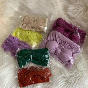 7pcs baby headbands and turbans